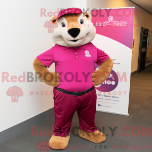 Magenta Marmot mascot...