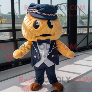 Navy Croissant mascot...