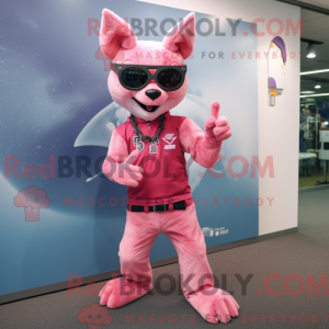 Pink Chupacabra mascot...