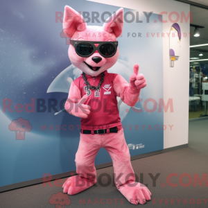 Pink Chupacabra maskot...