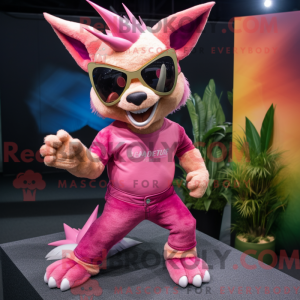 Rosa Chupacabra Maskottchen...