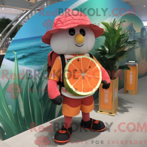 Grapefruit mascot costume...