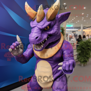 Paars Triceratops...