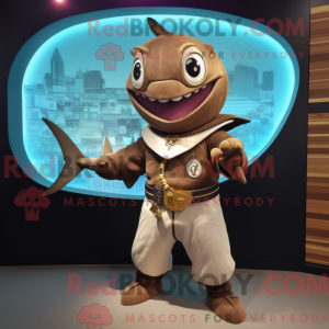 Brown Swordfish mascot...