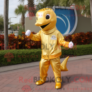 Gull Dolphin maskot drakt...