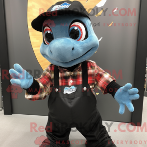 Black Geckos mascot costume...