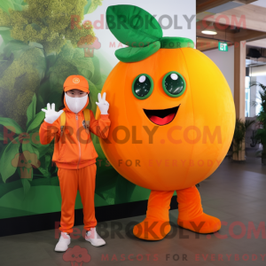 Orange Grape mascot costume...