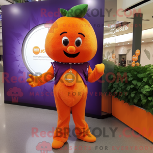Orange Grape mascot costume...
