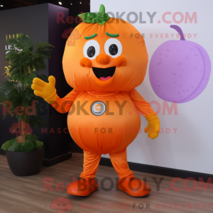 Orange Grape mascot costume...