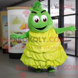 Lime Green Lasagna mascot...