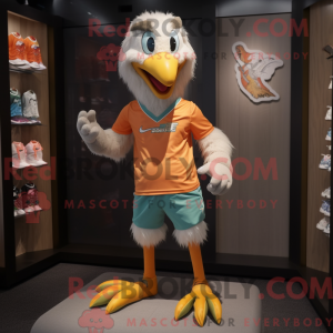 Peach Eagle Maskottchen...