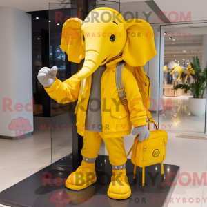 Yellow Elephant mascot...