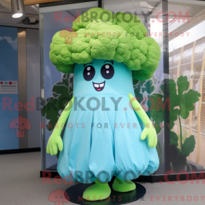 Cyan Broccoli mascot...