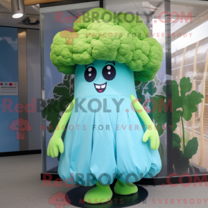 Cyan Broccoli maskot...