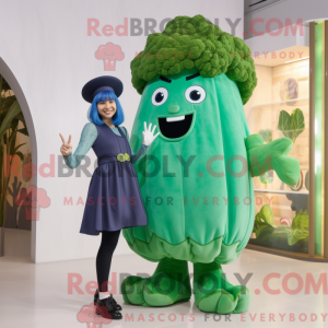 Cyan Broccoli maskot...