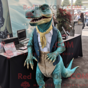 Blågrøn Allosaurus...