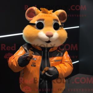 Orange hamster maskot...