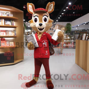 Red Deer maskot kostym...