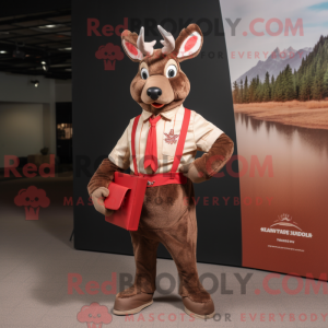 Red Deer maskot kostyme...