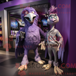 Purple Vulture mascot...