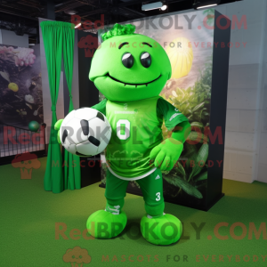 Lime Green Grenade mascot...