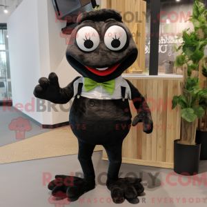 Black Frog maskot drakt...