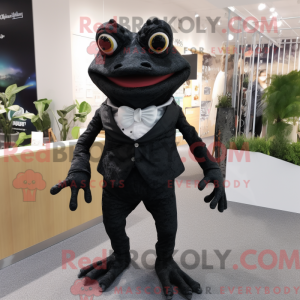 Black Frog maskot drakt...