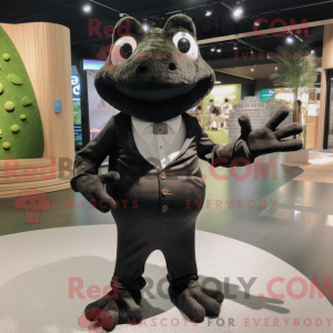 Black Frog-mascottekostuum...