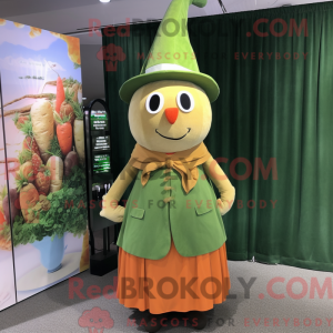 Olive Carrot mascot costume...