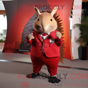 Red Armadillo maskot...