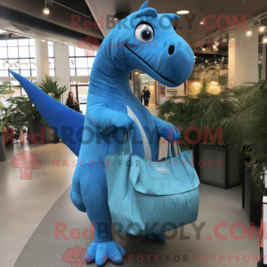 Figura de máscara azul do...