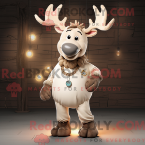 Cream Elk maskot...