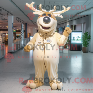 Cream Elk maskot...