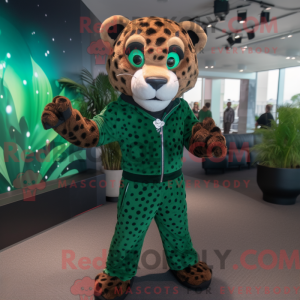 Forest Green Cheetah mascot...