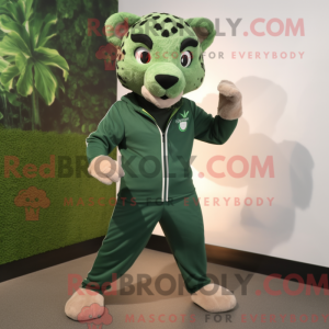 Forest Green Cheetah mascot...