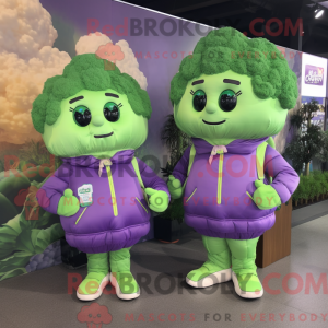 Lavender Broccoli mascot...
