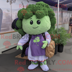 Lavender Broccoli mascot...