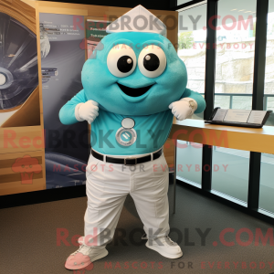 Turquoise Oyster mascot...