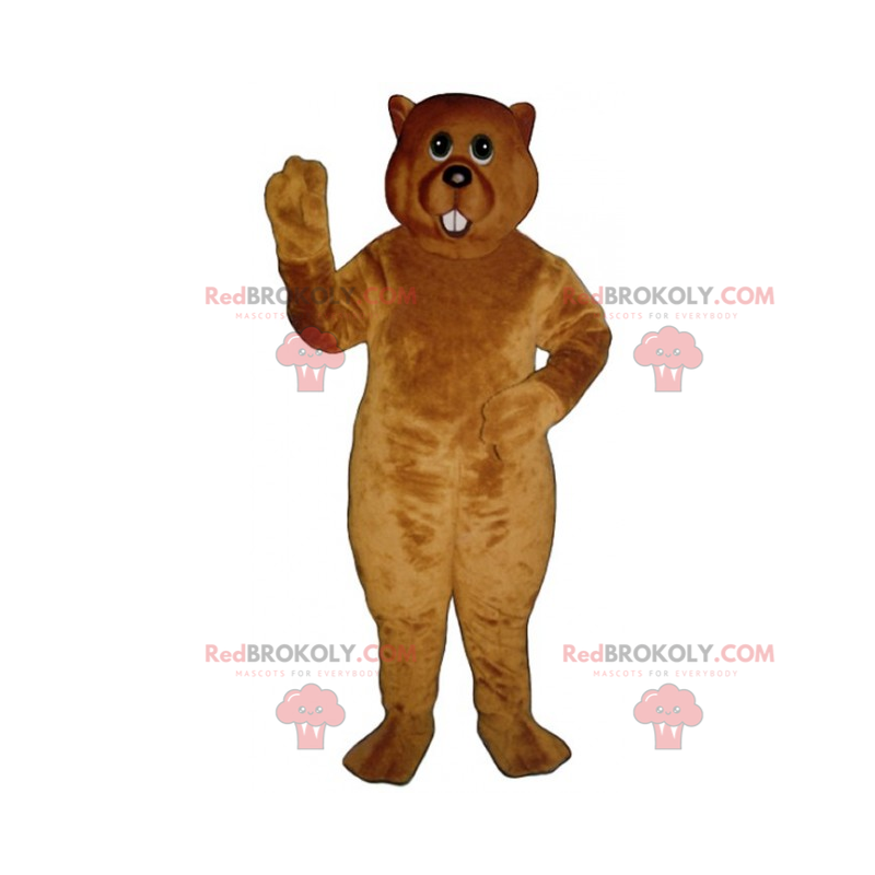 Maskot křečka s dlouhými zuby - Redbrokoly.com