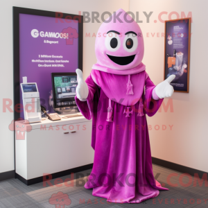 Magenta Ghost mascot...