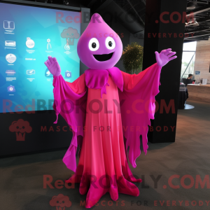 Magenta Ghost Maskottchen...