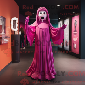 Magenta Ghost Maskottchen...