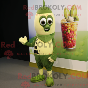 Oliven Pop Corn maskot...