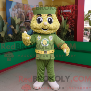 Oliven Pop Corn maskot...