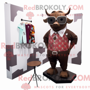 Brown Bull-maskotdraktfigur...
