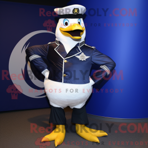 Navy Gull maskotdraktfigur...