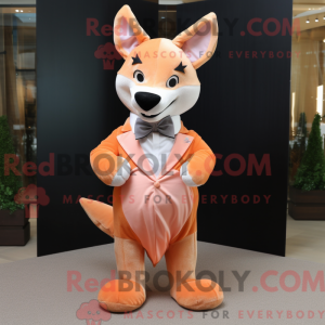Peach Dingo mascot costume...