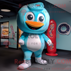 Sky Blue Donut mascot...
