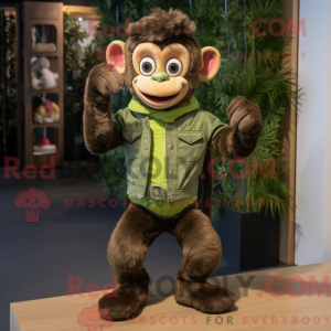 Olive Monkey Maskottchen...