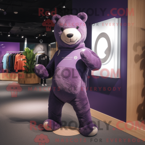 Lilla Teddy Bear maskot...